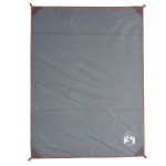 vidaXL Pătură de picnic cu țăruși, gri și portocaliu, 205x155 cm vidaXL Pătură de picnic cu țăruși, gri și portocaliu, 205x155 cm