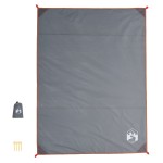 vidaXL Pătură de picnic cu țăruși, gri și portocaliu, 205x155 cm vidaXL Pătură de picnic cu țăruși, gri și portocaliu, 205x155 cm