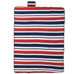 vidaXL Pătură picnic pliabilă, dungi roșu albastre, 200x150 cm catifea vidaXL Pătură picnic pliabilă, dungi roșu albastre, 200x150 cm catifea