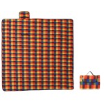 vidaXL Pătură picnic pliabilă, carouri multicolor, 200x200 cm catifea vidaXL Pătură picnic pliabilă, carouri multicolor, 200x200 cm catifea