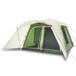 vidaXL Cort de familie cu verandă, 9 persoane, verde, setare rapidă vidaXL Cort de familie cu verandă, 9 persoane, verde, setare rapidă