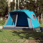 vidaXL Cort de familie 7 persoane, albastru, setare rapidă vidaXL Cort de familie 7 persoane, albastru, setare rapidă