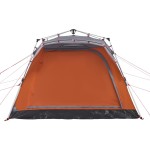 vidaXL Cort camping cabană 4 persoane gri/portocaliu setare rapidă vidaXL Cort camping cabană 4 persoane gri/portocaliu setare rapidă