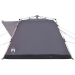 vidaXL Cort camping cabană 4 persoane gri/portocaliu setare rapidă vidaXL Cort camping cabană 4 persoane gri/portocaliu setare rapidă