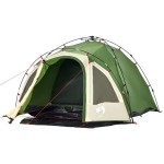 vidaXL Cort de camping cupolă 3 persoane, setare rapidă, verde