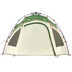 vidaXL Cort de camping cupolă 3 persoane, setare rapidă, verde
