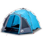 vidaXL Cort de camping cupolă 3 persoane, setare rapidă, albastru vidaXL Cort de camping cupolă 3 persoane, setare rapidă, albastru