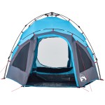 vidaXL Cort de camping cupolă 3 persoane, setare rapidă, albastru vidaXL Cort de camping cupolă 3 persoane, setare rapidă, albastru