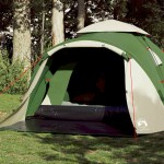 vidaXL Cort de camping cupolă 3 persoane, setare rapidă, verde vidaXL Cort de camping cupolă 3 persoane, setare rapidă, verde