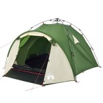 vidaXL Cort de camping cupolă 3 persoane, setare rapidă, verde vidaXL Cort de camping cupolă 3 persoane, setare rapidă, verde