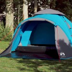 vidaXL Cort de camping cupolă 3 persoane, setare rapidă, albastru vidaXL Cort de camping cupolă 3 persoane, setare rapidă, albastru