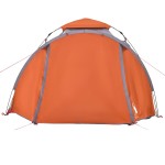 vidaXL Cort camping cupolă 3 persoane, gri/portocaliu, setare rapidă vidaXL Cort camping cupolă 3 persoane, gri/portocaliu, setare rapidă