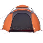 vidaXL Cort camping cupolă 3 persoane, gri/portocaliu, setare rapidă vidaXL Cort camping cupolă 3 persoane, gri/portocaliu, setare rapidă