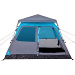 vidaXL Cort de camping cupolă 4 persoane, setare rapidă, albastru