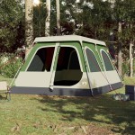vidaXL Cort de familie cupolă, 10 persoane, setare rapidă, verde vidaXL Cort de familie cupolă, 10 persoane, setare rapidă, verde
