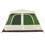 vidaXL Cort de familie cupolă, 10 persoane, setare rapidă, verde vidaXL Cort de familie cupolă, 10 persoane, setare rapidă, verde