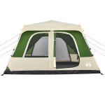vidaXL Cort de familie cupolă, 10 persoane, setare rapidă, verde vidaXL Cort de familie cupolă, 10 persoane, setare rapidă, verde