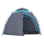 vidaXL Cort de camping cupolă 4 persoane, setare rapidă, albastru