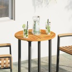 vidaXL Blat de masă rotund, Ø60x2 cm, lemn masiv de acacia vidaXL Blat de masă rotund, Ø60x2 cm, lemn masiv de acacia