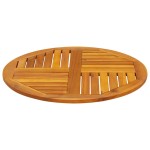 vidaXL Blat de masă rotund, Ø70x2 cm, lemn masiv de acacia vidaXL Blat de masă rotund, Ø70x2 cm, lemn masiv de acacia