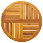 vidaXL Blat de masă rotund, Ø70x2 cm, lemn masiv de acacia vidaXL Blat de masă rotund, Ø70x2 cm, lemn masiv de acacia