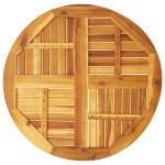 vidaXL Blat de masă rotund, Ø80x2,2 cm, lemn masiv de acacia vidaXL Blat de masă rotund, Ø80x2,2 cm, lemn masiv de acacia