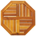 vidaXL Blat de masă, 50x50x2 cm, octogonal, lemn masiv acacia