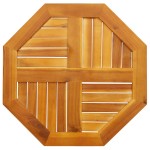 vidaXL Blat de masă, 60x60x2 cm, octogonal, lemn masiv acacia
