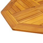 vidaXL Blat de masă, 60x60x2 cm, octogonal, lemn masiv acacia