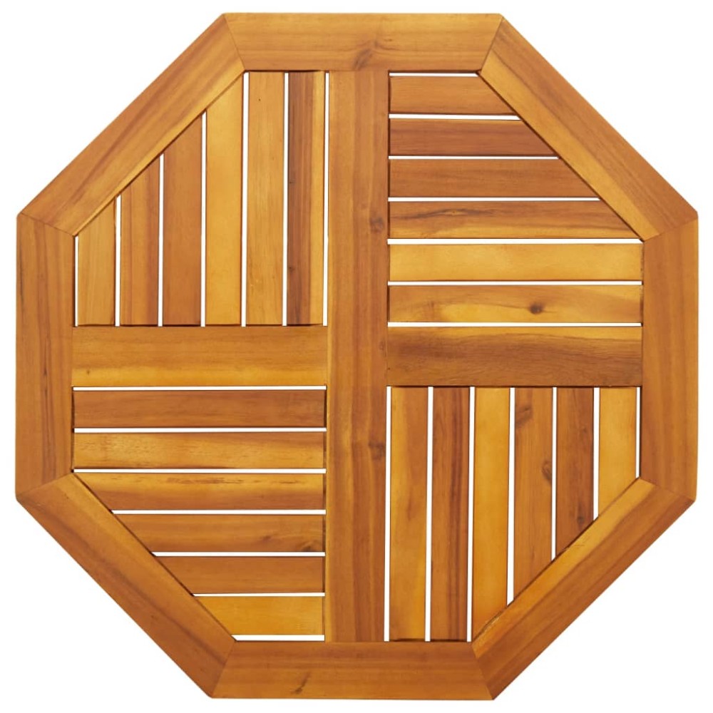 vidaXL Blat de masă, 70x70x2 cm, octogonal, lemn masiv acacia