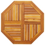 vidaXL Blat de masă, 70x70x2 cm, octogonal, lemn masiv acacia vidaXL Blat de masă, 70x70x2 cm, octogonal, lemn masiv acacia