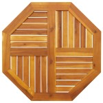 vidaXL Blat de masă, 70x70x2 cm, octogonal, lemn masiv acacia vidaXL Blat de masă, 70x70x2 cm, octogonal, lemn masiv acacia
