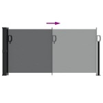 vidaXL Copertina laterală retractabilă, negru, 100x300 cm