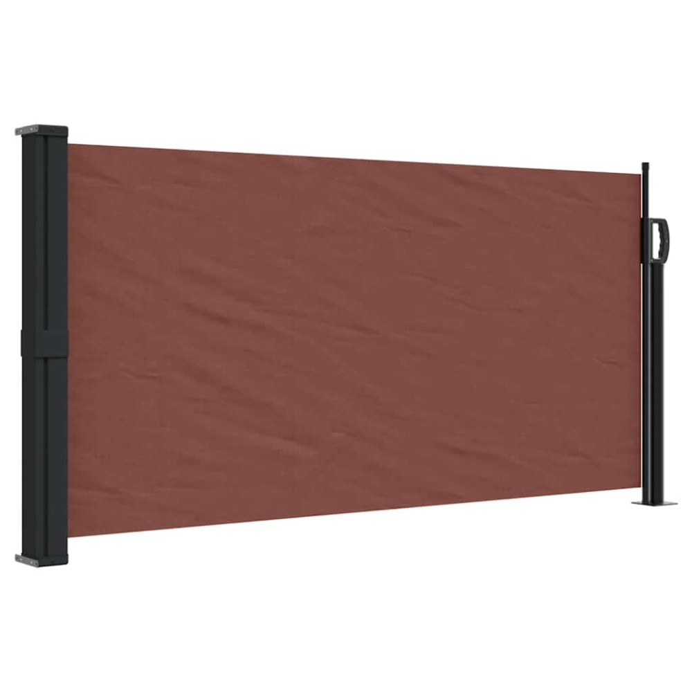 vidaXL Copertina laterală retractabilă, maro, 100x300 cm