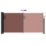 vidaXL Copertina laterală retractabilă, maro, 100x300 cm