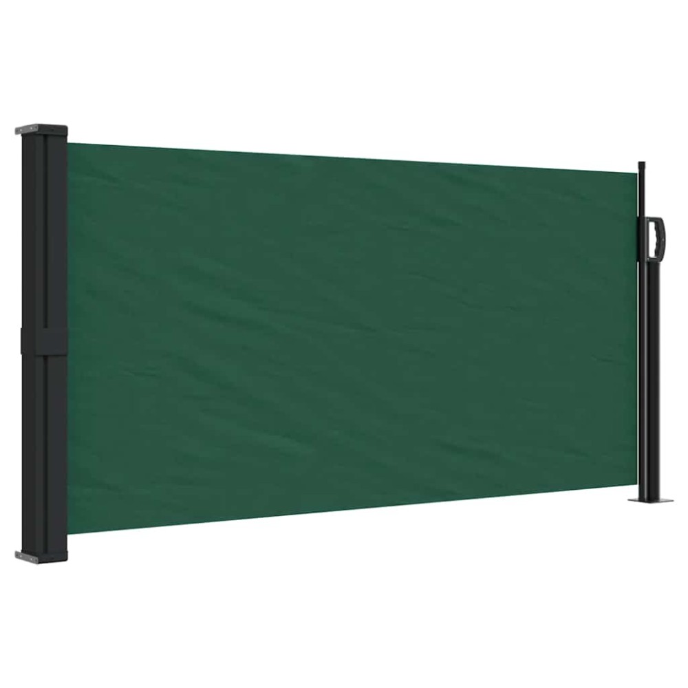 vidaXL Copertina laterală retractabilă, verde închis, 100x300 cm