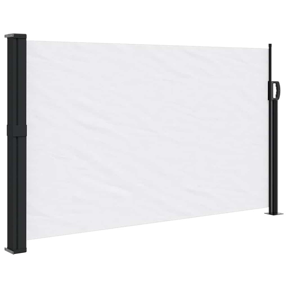 vidaXL Copertină laterală retractabilă, alb, 117x300 cm