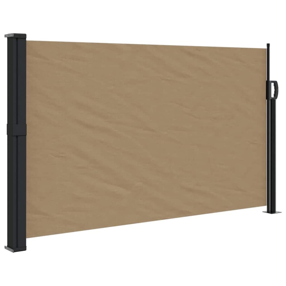 vidaXL Copertină laterală retractabilă, gri taupe, 117x300 cm