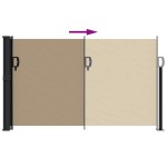 vidaXL Copertină laterală retractabilă, gri taupe, 117x300 cm vidaXL Copertină laterală retractabilă, gri taupe, 117x300 cm