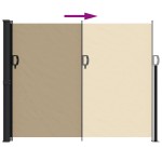 vidaXL Copertină laterală retractabilă, bej, 170x300 cm vidaXL Copertină laterală retractabilă, bej, 170x300 cm