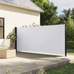 vidaXL Copertină laterală retractabilă, alb, 170x300 cm vidaXL Copertină laterală retractabilă, alb, 170x300 cm
