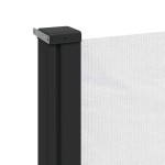 vidaXL Copertină laterală retractabilă, alb, 170x300 cm vidaXL Copertină laterală retractabilă, alb, 170x300 cm