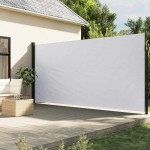 vidaXL Copertina laterală retractabilă, alb, 200x300 cm vidaXL Copertina laterală retractabilă, alb, 200x300 cm