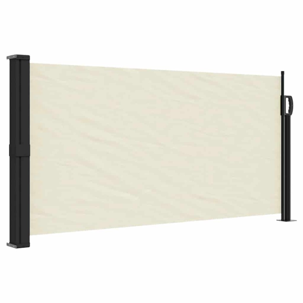 vidaXL Copertina laterală retractabilă, crem, 100x500 cm