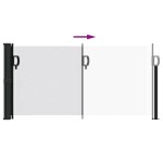 vidaXL Copertina laterală retractabilă, alb, 100x500 cm vidaXL Copertina laterală retractabilă, alb, 100x500 cm