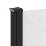 vidaXL Copertina laterală retractabilă, alb, 100x500 cm vidaXL Copertina laterală retractabilă, alb, 100x500 cm