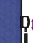 vidaXL Copertina laterală retractabilă, albastru, 120x500 cm vidaXL Copertina laterală retractabilă, albastru, 120x500 cm