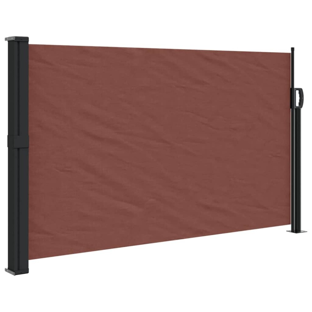 vidaXL Copertina laterală retractabilă, maro, 120x500 cm