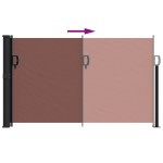 vidaXL Copertina laterală retractabilă, maro, 120x500 cm vidaXL Copertina laterală retractabilă, maro, 120x500 cm