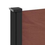 vidaXL Copertina laterală retractabilă, maro, 120x500 cm vidaXL Copertina laterală retractabilă, maro, 120x500 cm